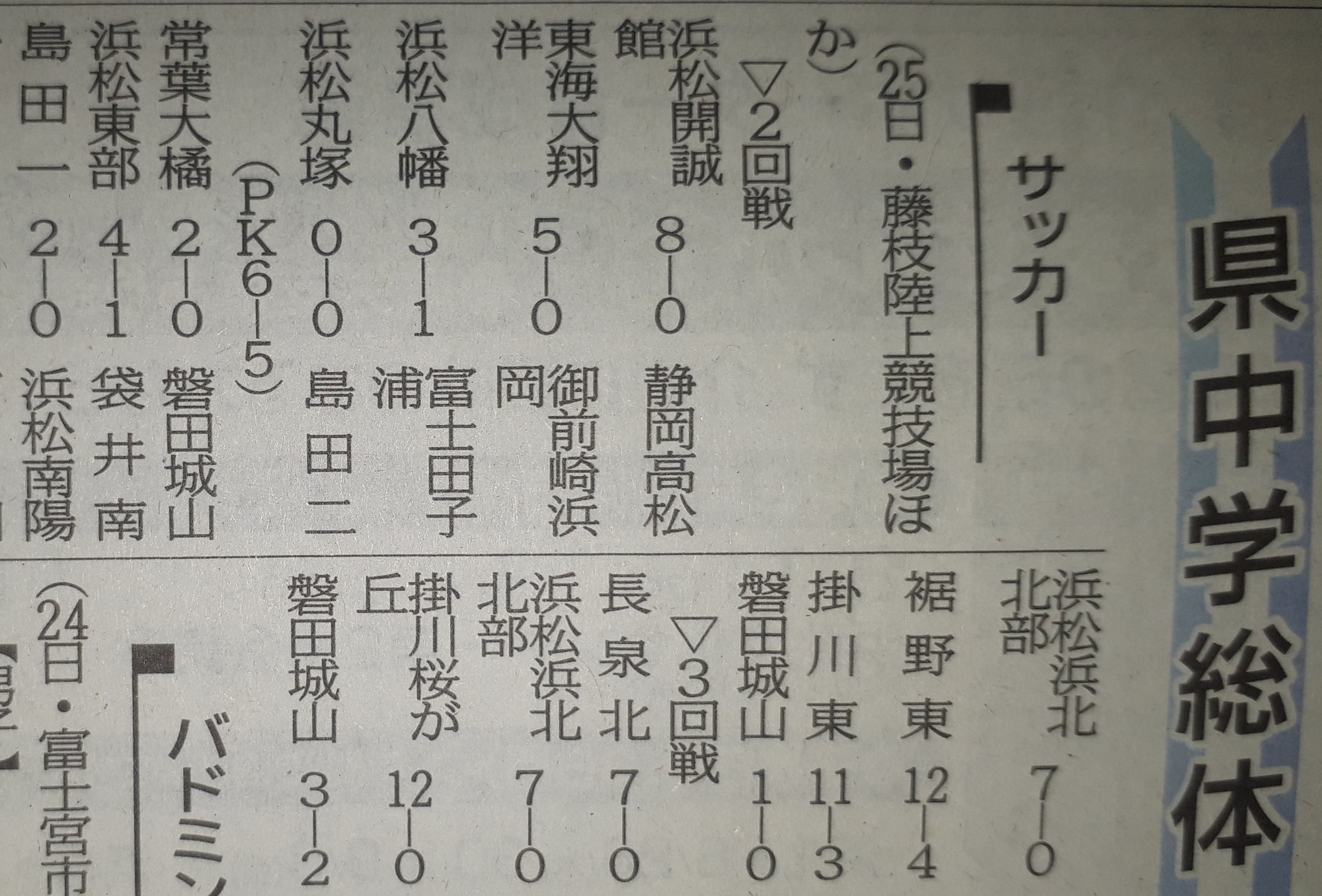 サッカー中体連！！